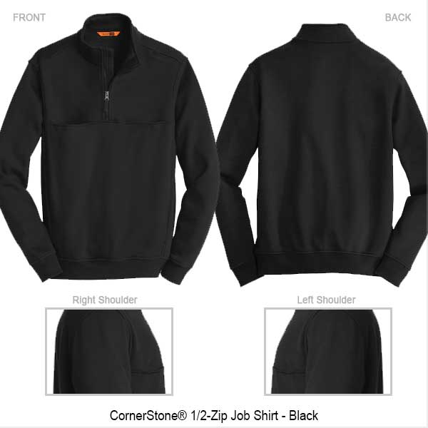 1/4 Zip Cornerstone Job Shirt Park Ridge Fire Department Axe Head