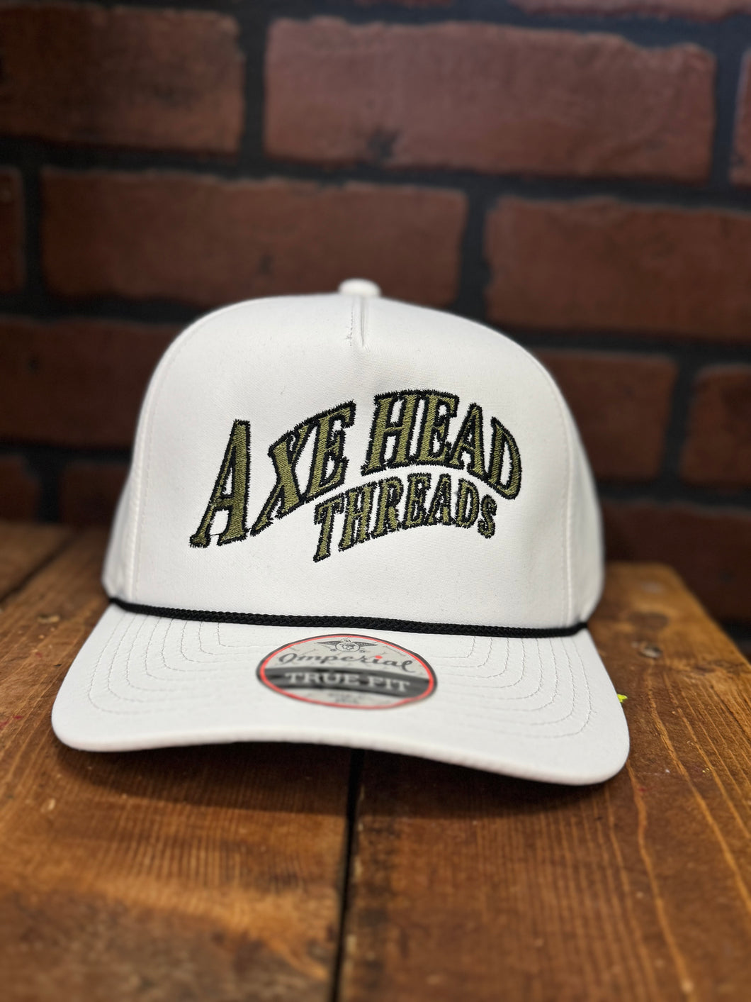 Axe Head FDIC Exclusive Hat (White Imperial SnapBack with Black Rope)