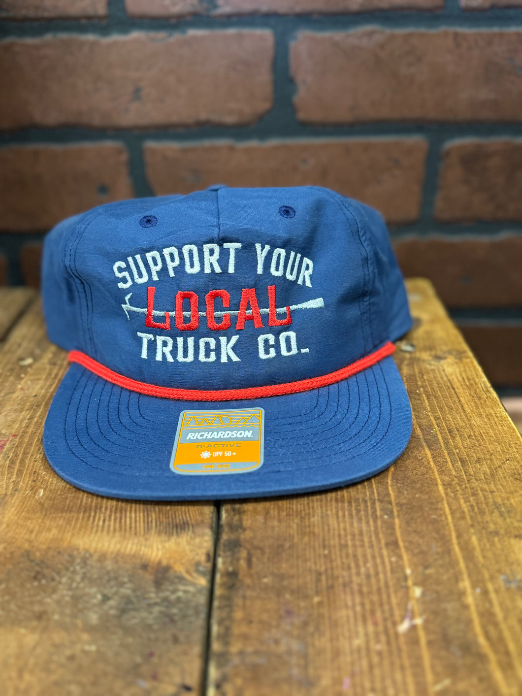 Support your local Truck Company Richardson 256 Umpqua Navy/Red Rope SnapBack