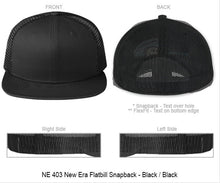 3D Puff - Company + City "You Design" on Snapback or FlexFit Hat