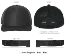 3D Puff - Company + City "You Design" on Snapback or FlexFit Hat