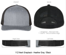 3D Puff - Company + City "You Design" on Snapback or FlexFit Hat