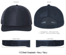 3D Puff - Company + City "You Design" on Snapback or FlexFit Hat
