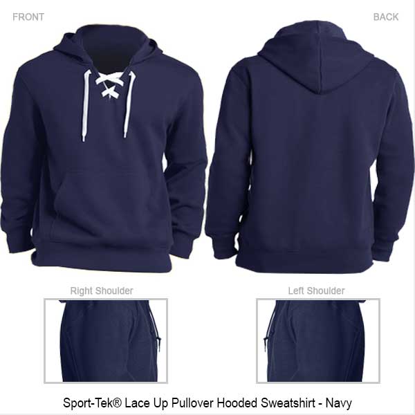 Custom Lace up Pullover Hoodie -
