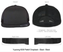 3D Puff - Company + City "You Design" on Snapback or FlexFit Hat