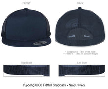 3D Puff - Company + City "You Design" on Snapback or FlexFit Hat