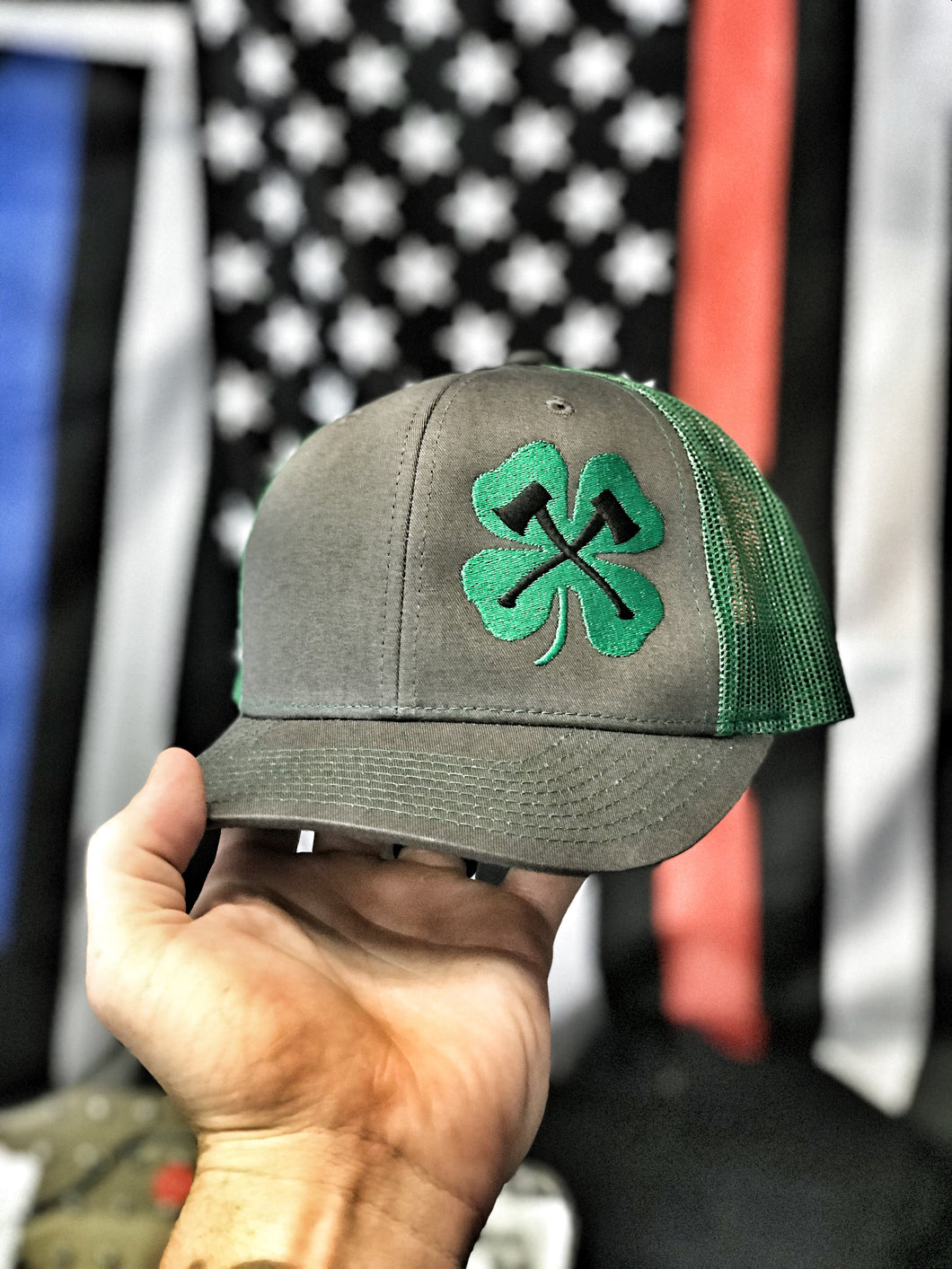Shamrock + Axes Snapback