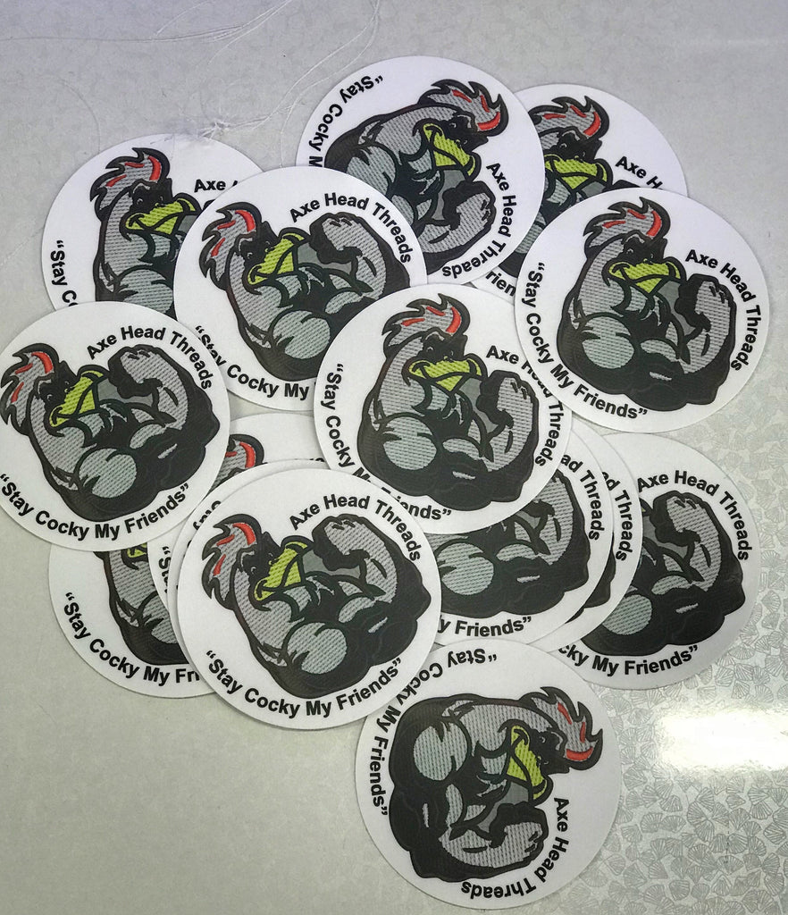 AHT Cocky Decal *Limited Edition* Axe Head Threads