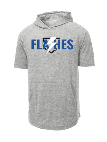 Screenprinted Flashes Logo Sport-Tek ® PosiCharge ® Tri-Blend Wicking Short Sleeve Hoodie