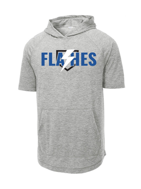 Screenprinted Flashes Logo Sport-Tek ® PosiCharge ® Tri-Blend Wicking Short Sleeve Hoodie