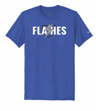 Screenprinted Flashes Logo Nike Dri-FIT Cotton/Poly Tee