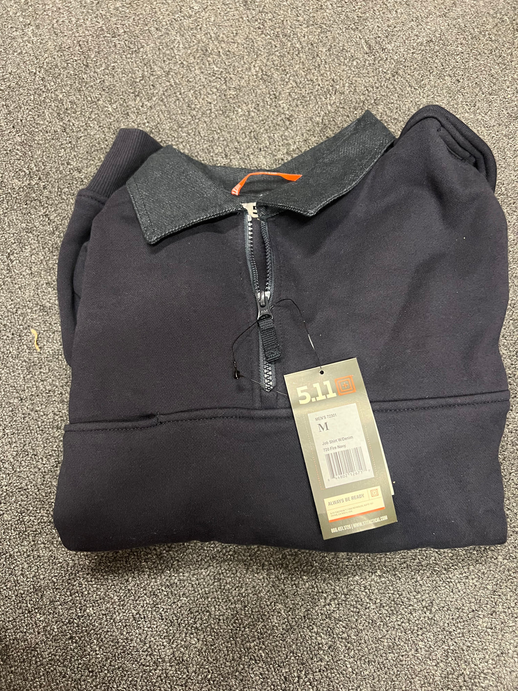 Navy 5.11 Job Shirt w/Denim - 72301