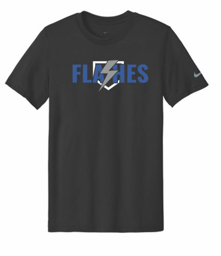 Screenprinted Flashes Logo Nike Dri-FIT Cotton/Poly Tee