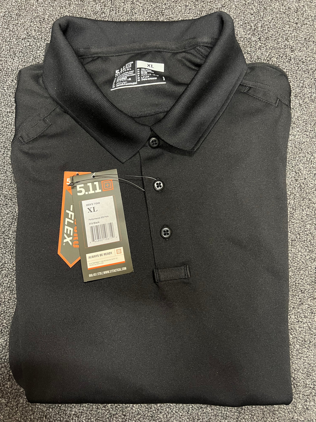 Black 5.11 Polos - 71049