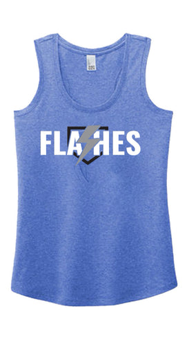 Screenprinted Flashes Logo Badger - Women’s B-Core Racerback Tank Top
