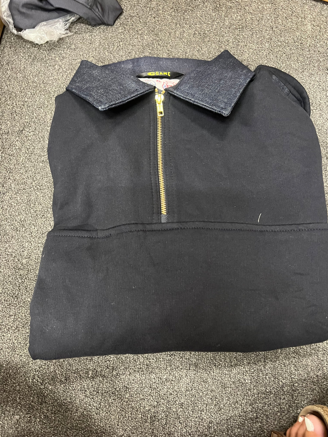 Navy Game Job Shirt w/Denim - 810