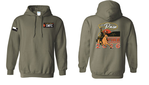 Olive Drab Green Heather Port & Co™ Core Fleece Pullover Hooded Sweatshirt