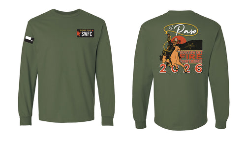 PC330LS - Military Green Heather Port & Co™ Tri-Blend Long Sleeve Tee
