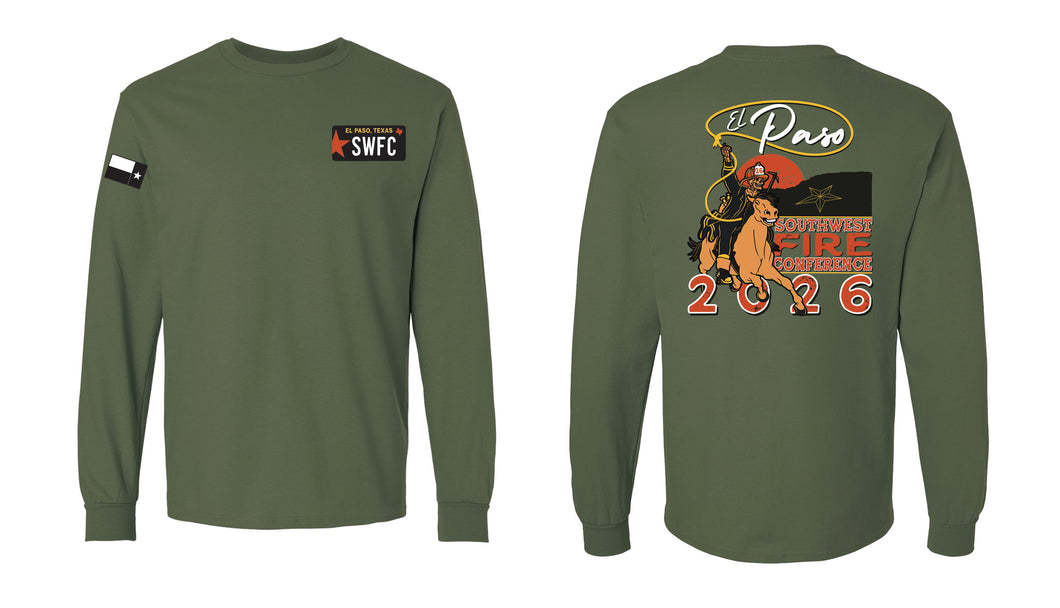 PC330LS - Military Green Heather Port & Co™ Tri-Blend Long Sleeve Tee