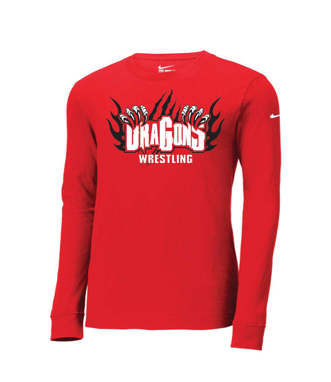 Dragon Wrestling Nike Dri-FIT Cotton/Poly Long Sleeve Tee – Axe