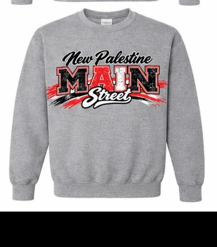 New Palestine Main Street Crewneck Sweatshirt