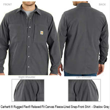 Carhartt Rugged Flex, Relaxed Fit Canvas Fleece-Lined Snap-Front Shirt - “You Design”