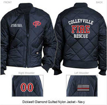 Jacket - Quilted - Standard Back - Colleyville Fire