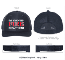 "Station Series" - on Snapback or FlexFit Hat - IDA Township Fire