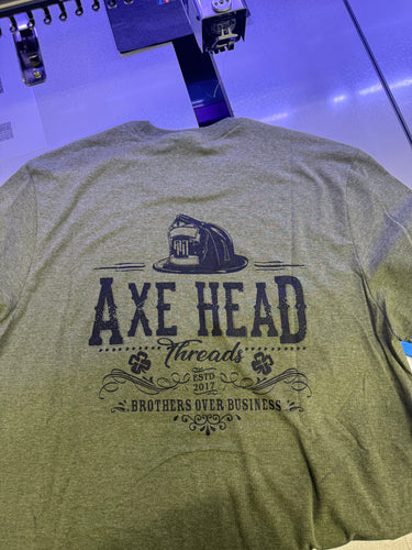 AHT Original OD Green Bourbon Back PC330 Tri-Blend Shirt