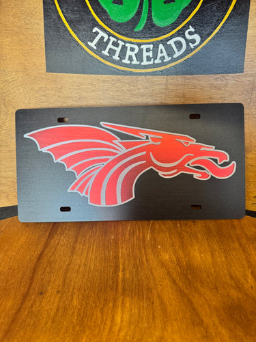 License Plate (Dragons)(Acrylic)