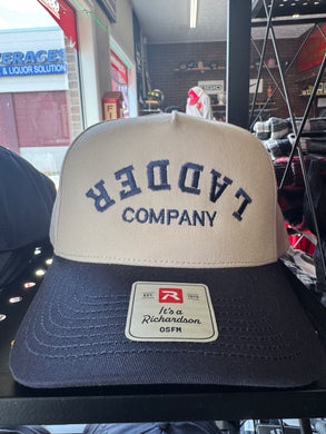 FDIC Overstock - “The Upside Down” Ladder Company Richardson Cream/Navy 323 A Frame SnapBack
