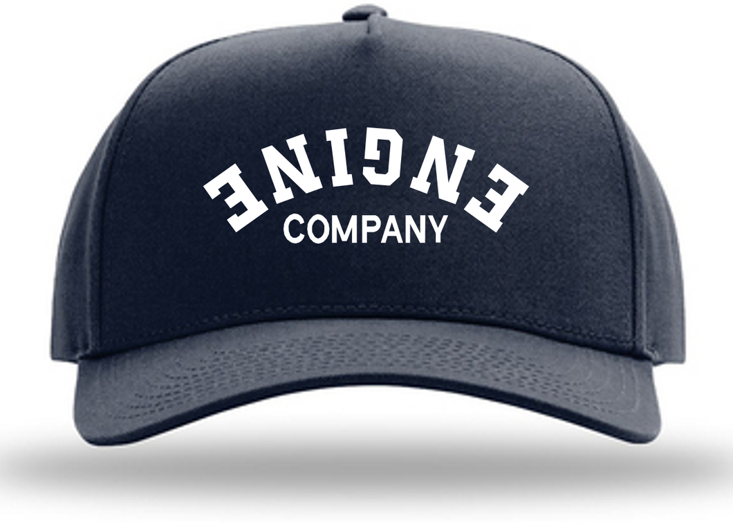“The Upside Down” Engine Company Richardson All Navy 323 A Frame SnapBack