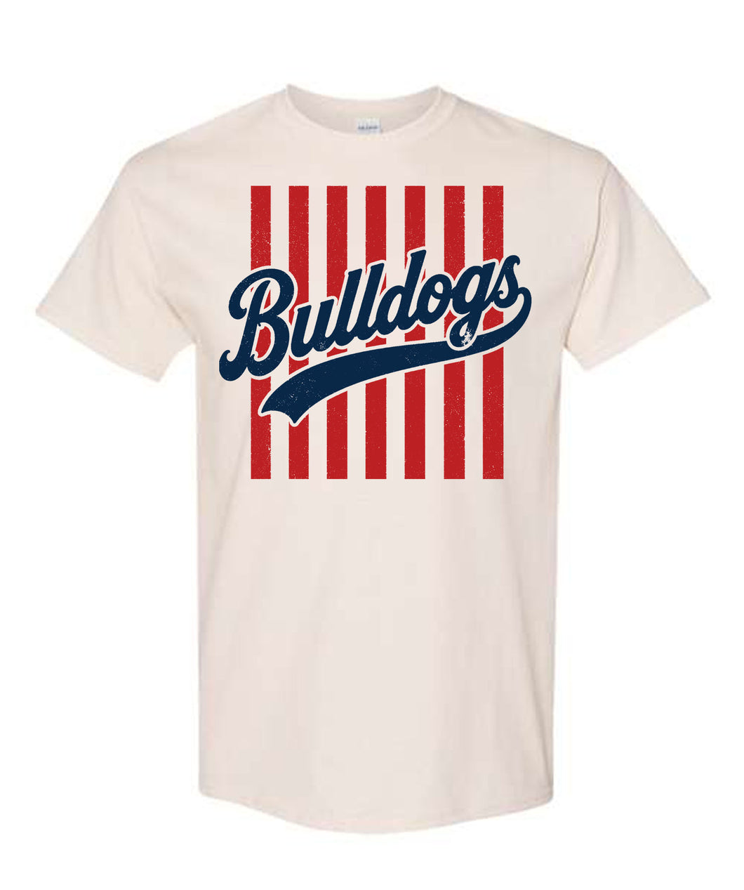 Bulldogs Striped T-shirt