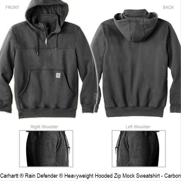 1/4 Zip Carhartt Hoodie - “You Design” – Axe Head Threads