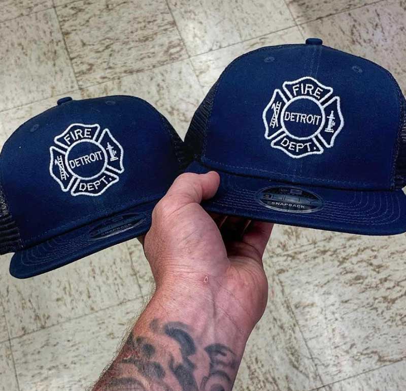 Fireman Up Maltese Logo Flexfit Firefighter Hat