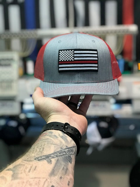 Thin Red Line Heather Gray/Red