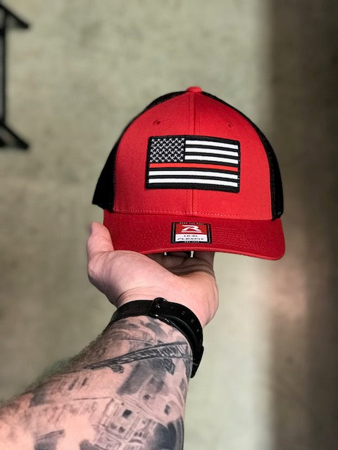 Thin red line fitted hat Clearance