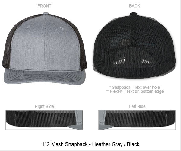 Cursive Series Passport Style "You Design" on Snapback or Flexfit Base