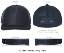 Cursive Series Passport Style on Snapback or Flexfit Baseball Cap - Gig Harbor Fire Fighters