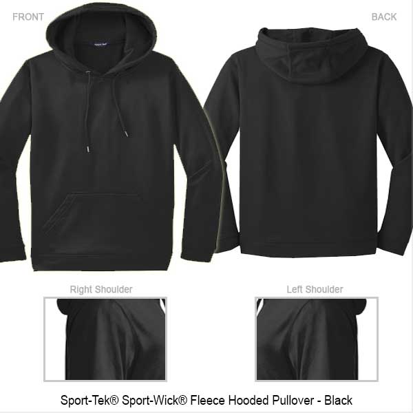 SPORT-TEK Sport-Wick Fleece Hooded Pullover.