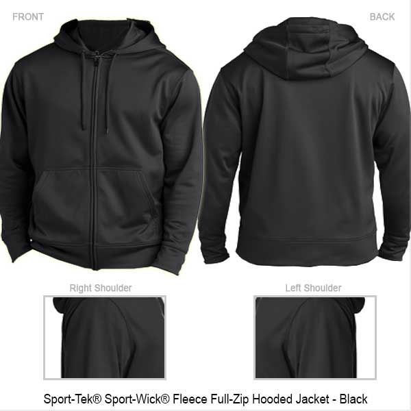 Sport-Tek® Sport-Wick® Fleece Full-Zip Hoodie - You Design – Axe Head  Threads