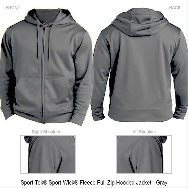 Sport-Tek® Sport-Wick® Fleece Full-Zip Hoodie 
