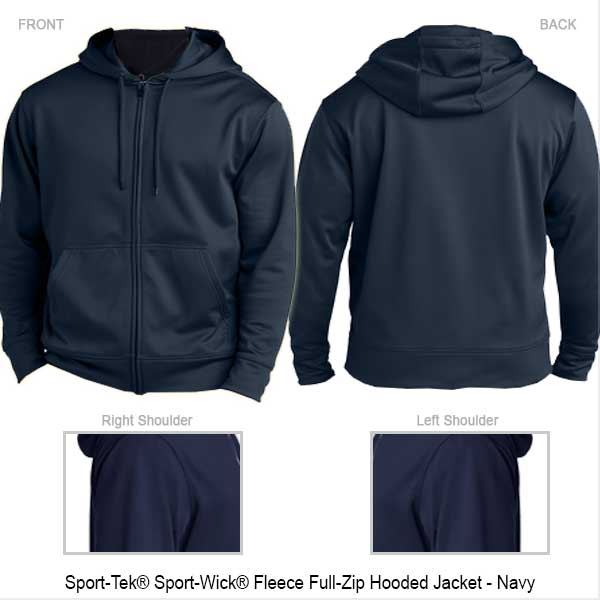 Sport-Tek® Sport-Wick® Fleece Full-Zip Hoodie - 
