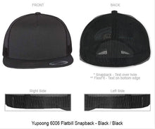 Old English Series Cap - "You Design" on Snapback or Flexfit Baseball Cap