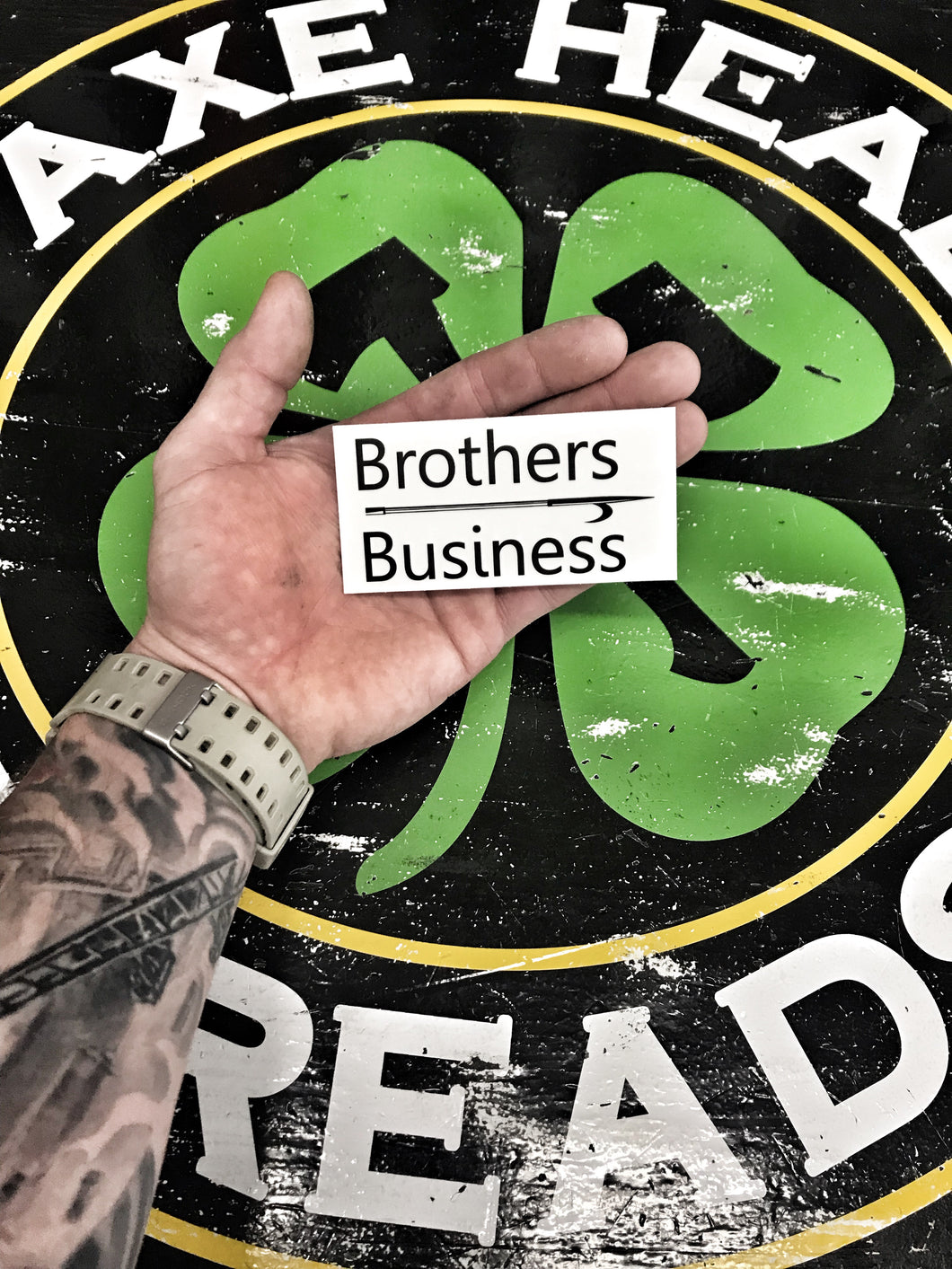 Brothers OVER Business Sticker Decal